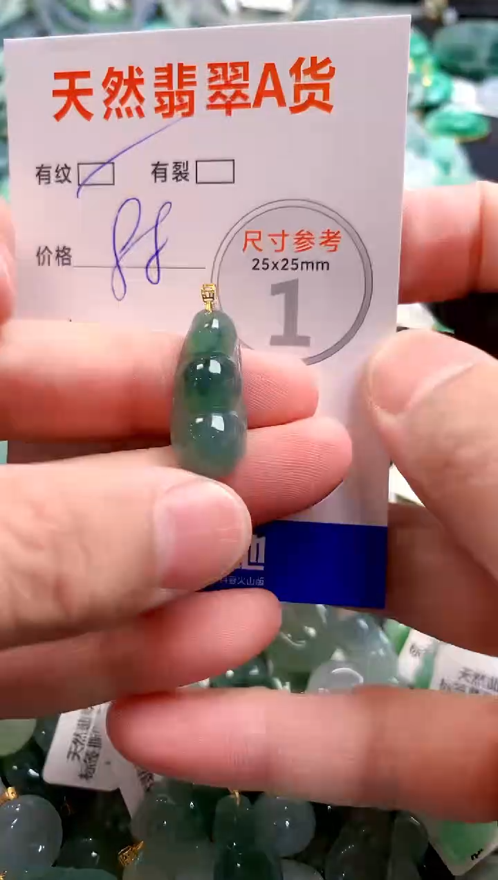 颈饰18K金镶嵌翡翠13007189