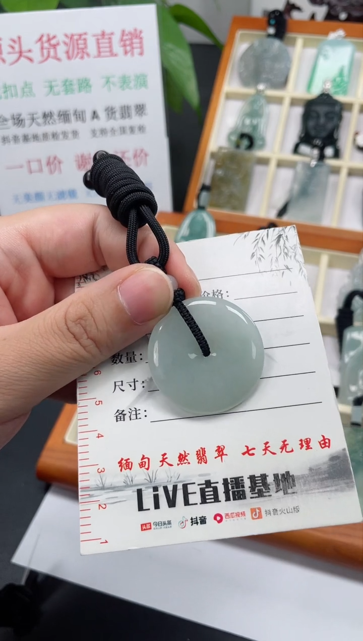 【闪购商品】翡翠颈饰未镶嵌平安扣