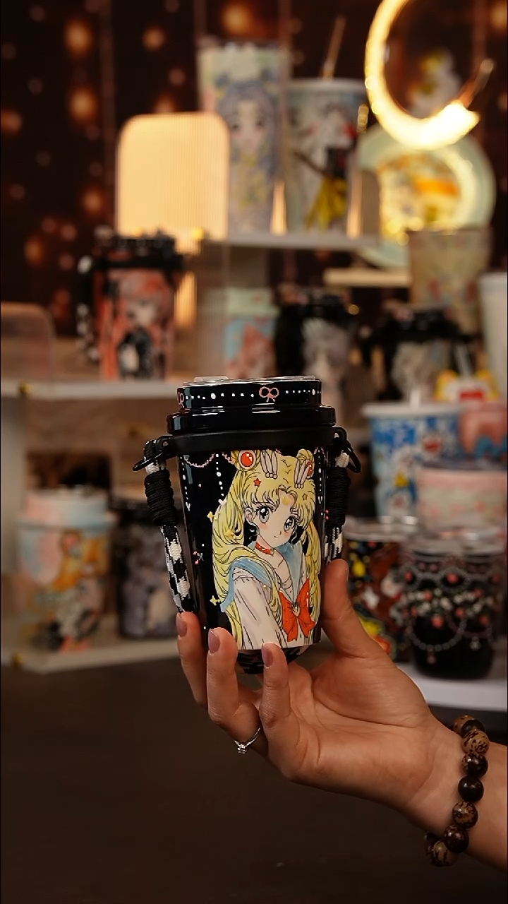 月(玉泥）景德镇手工手绘文创陶瓷杯