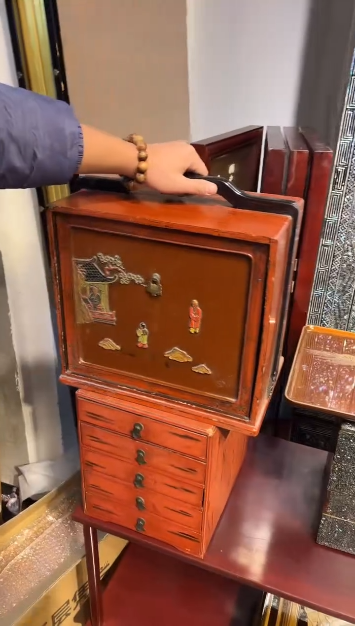 雕漆 提箱 大漆漆器大漆漆器