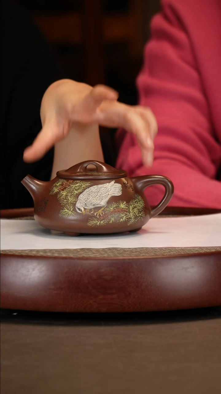 【闪购商品】紫砂茶壶龙潭紫泥景舟石瓢+主人杯280c