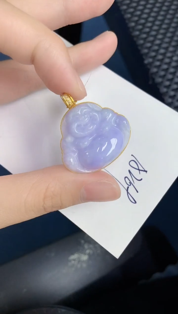 【闪购商品】翡翠颈饰18K金镶嵌000000000