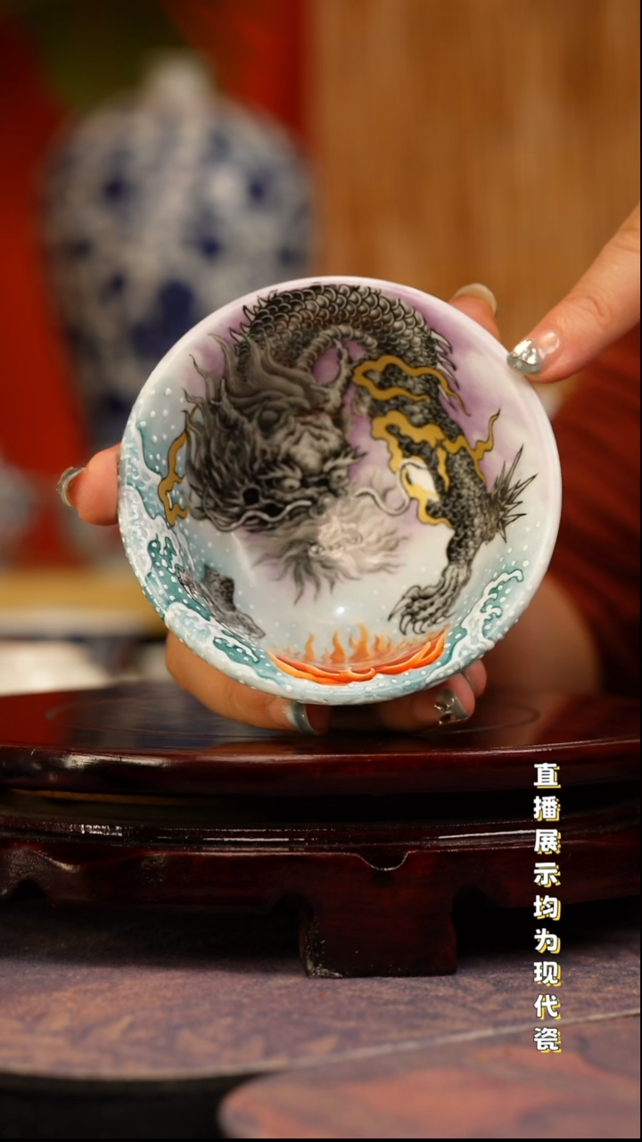 景德镇手工手绘陶瓷杯