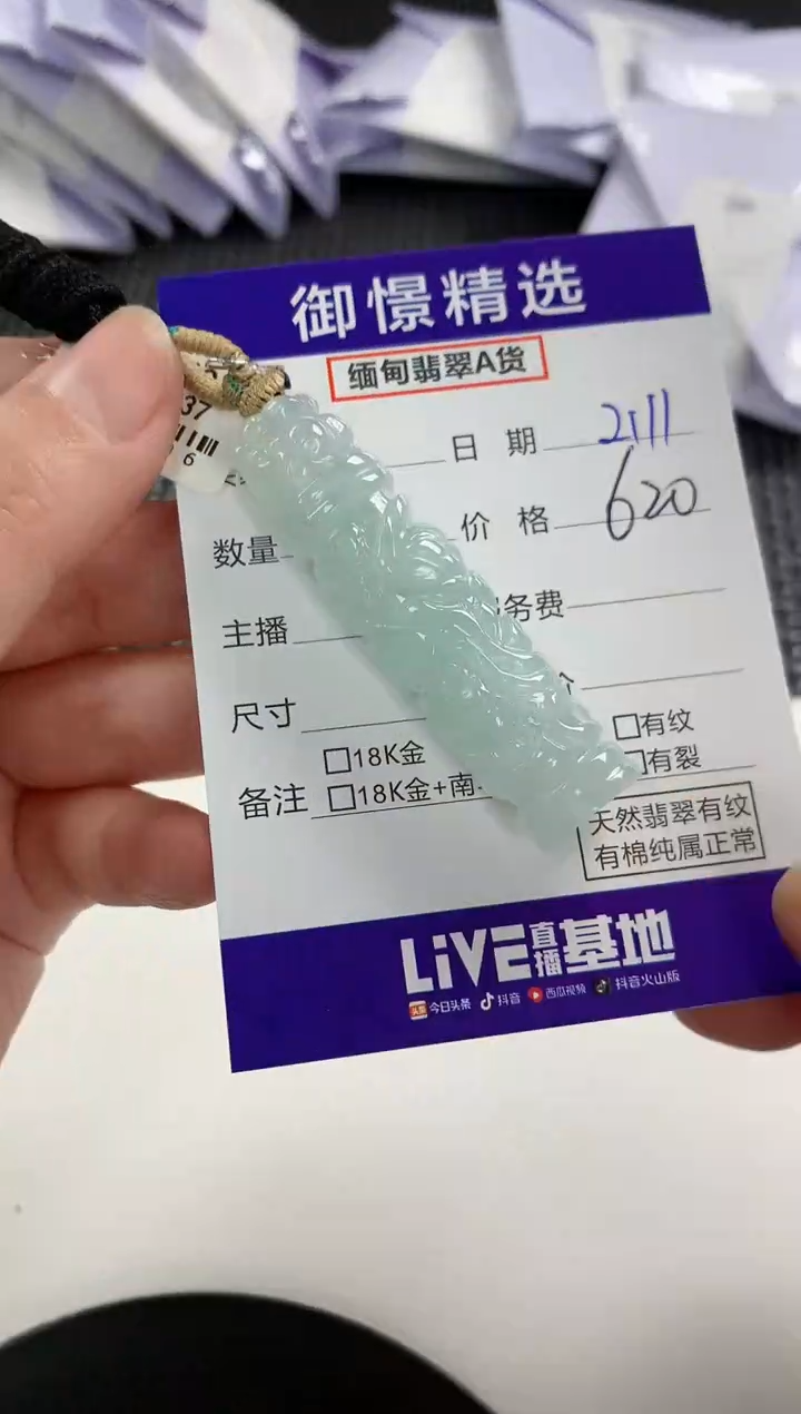 【闪购商品】翡翠颈饰未镶嵌76        