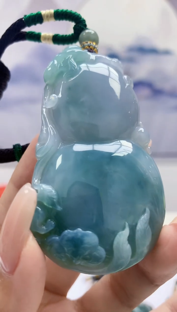 定制翡翠未镶嵌4898kk-毛货挂件86