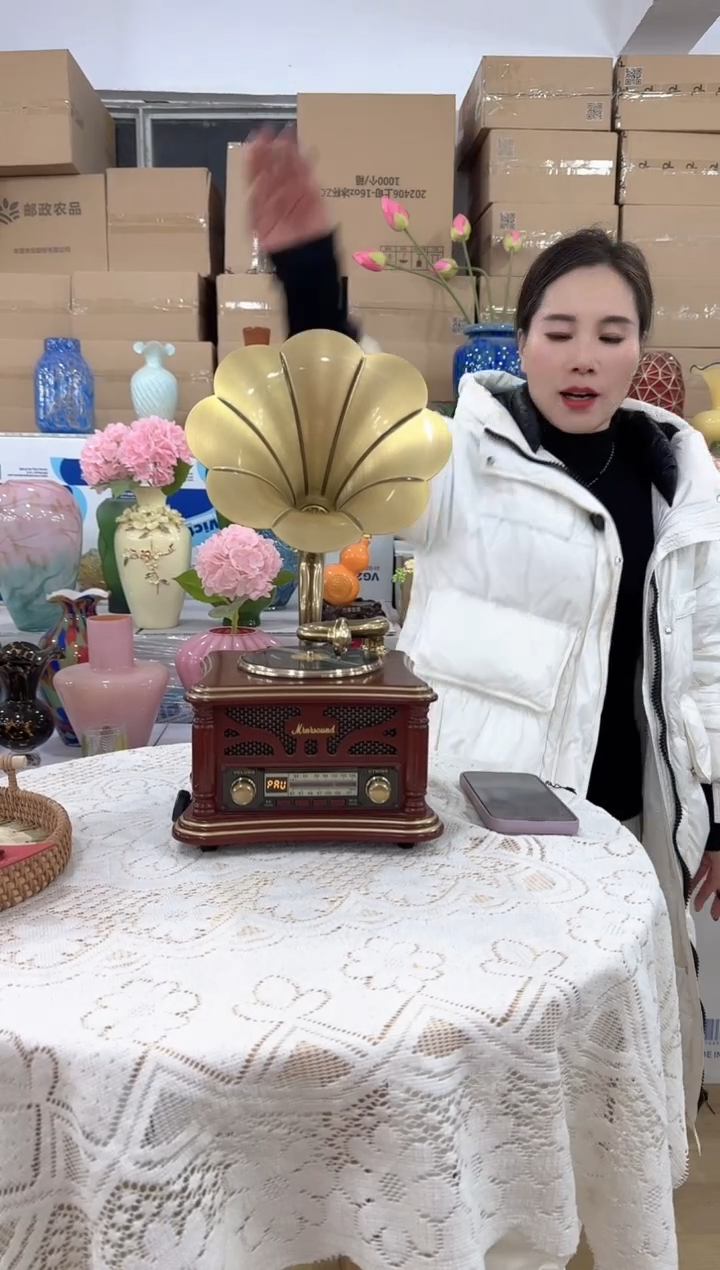 【闪购商品】无铅玻璃美全花器-k-早31