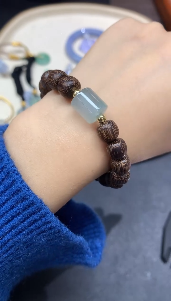 未镶嵌手链翡翠手串A1|3980