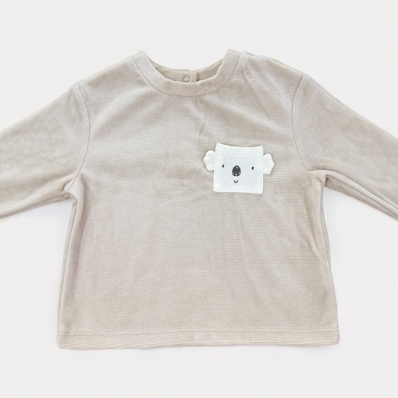 树懒口袋套头卫衣常规款休闲风圆领童装 