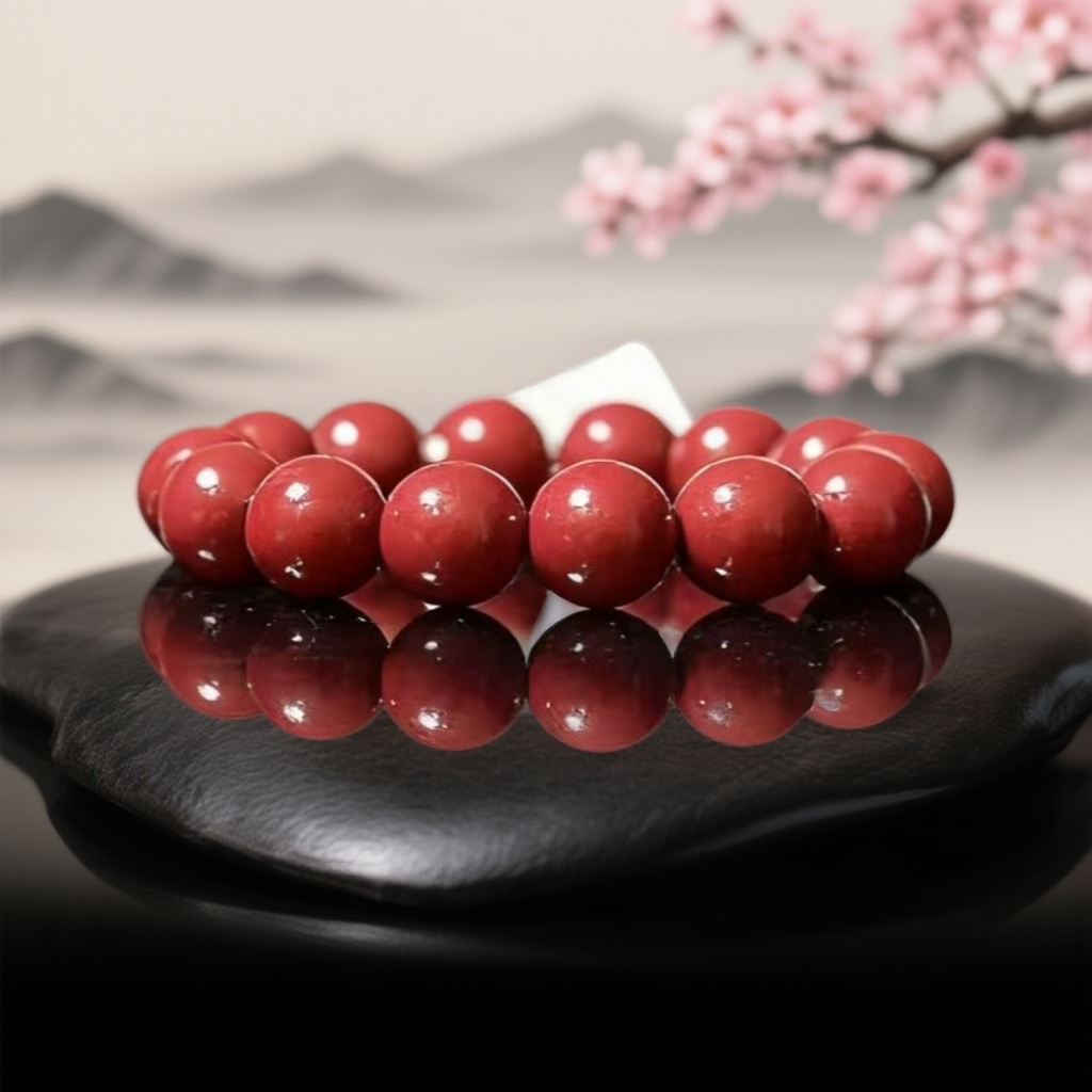 天然辰砂天然鸿运当头朱砂单圈645【无礼盒】