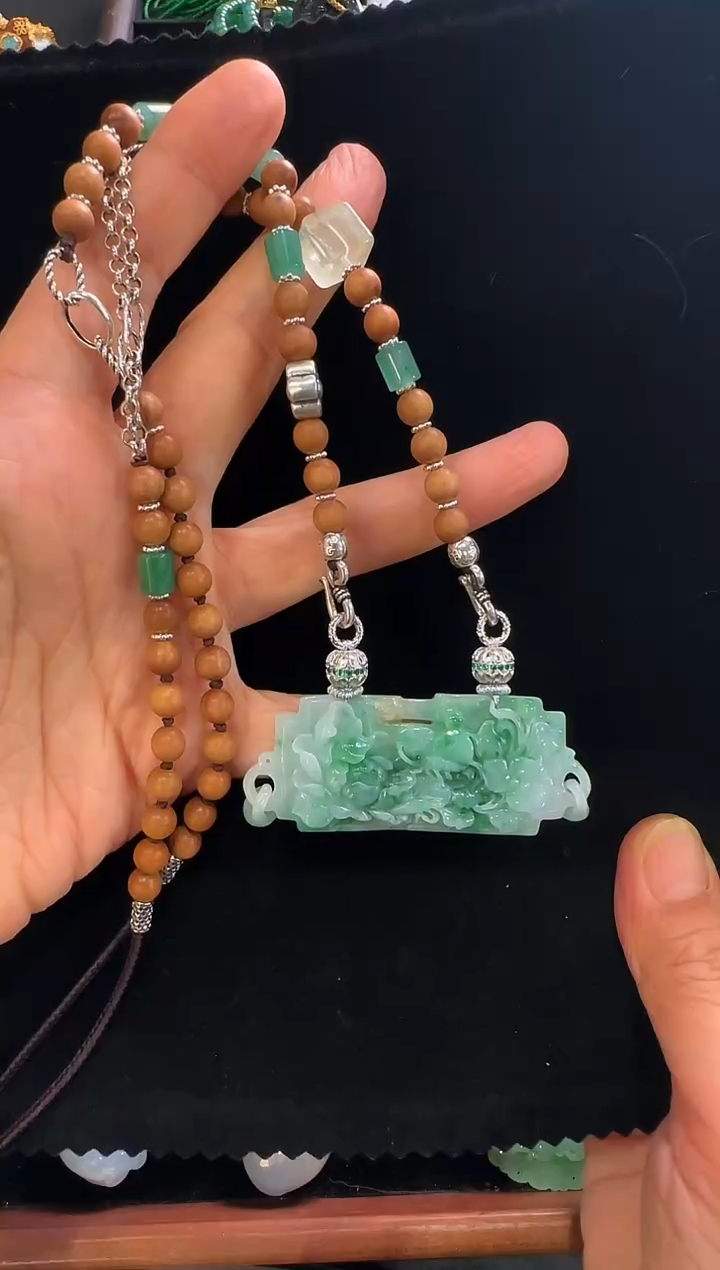 颈饰未镶嵌翡翠国风