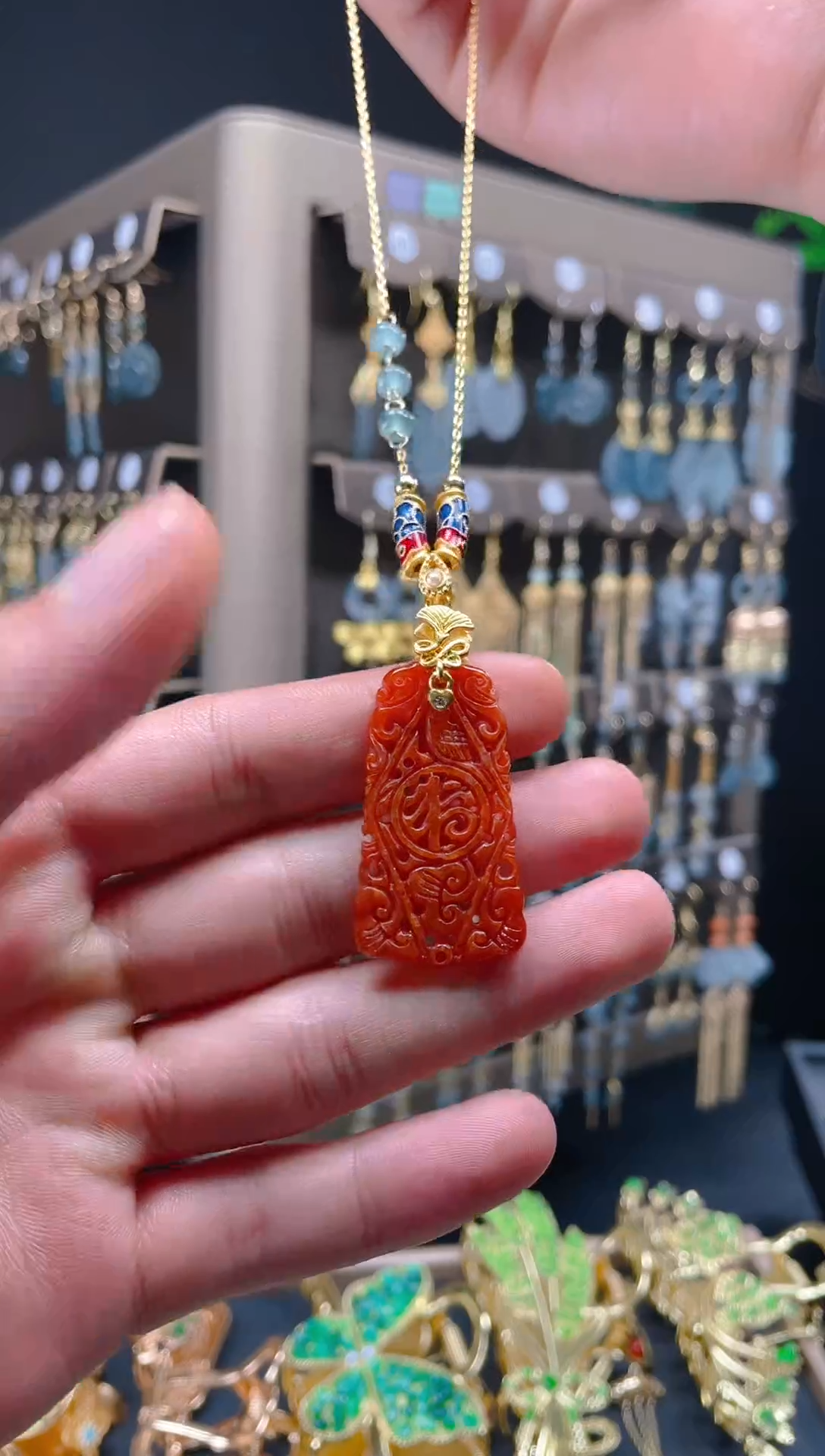 【闪购商品】翡翠耳饰合金091翡翠饰品