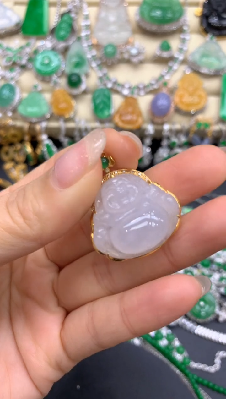 【闪购商品】翡翠颈饰18K金镶嵌216-中国好珍宝1