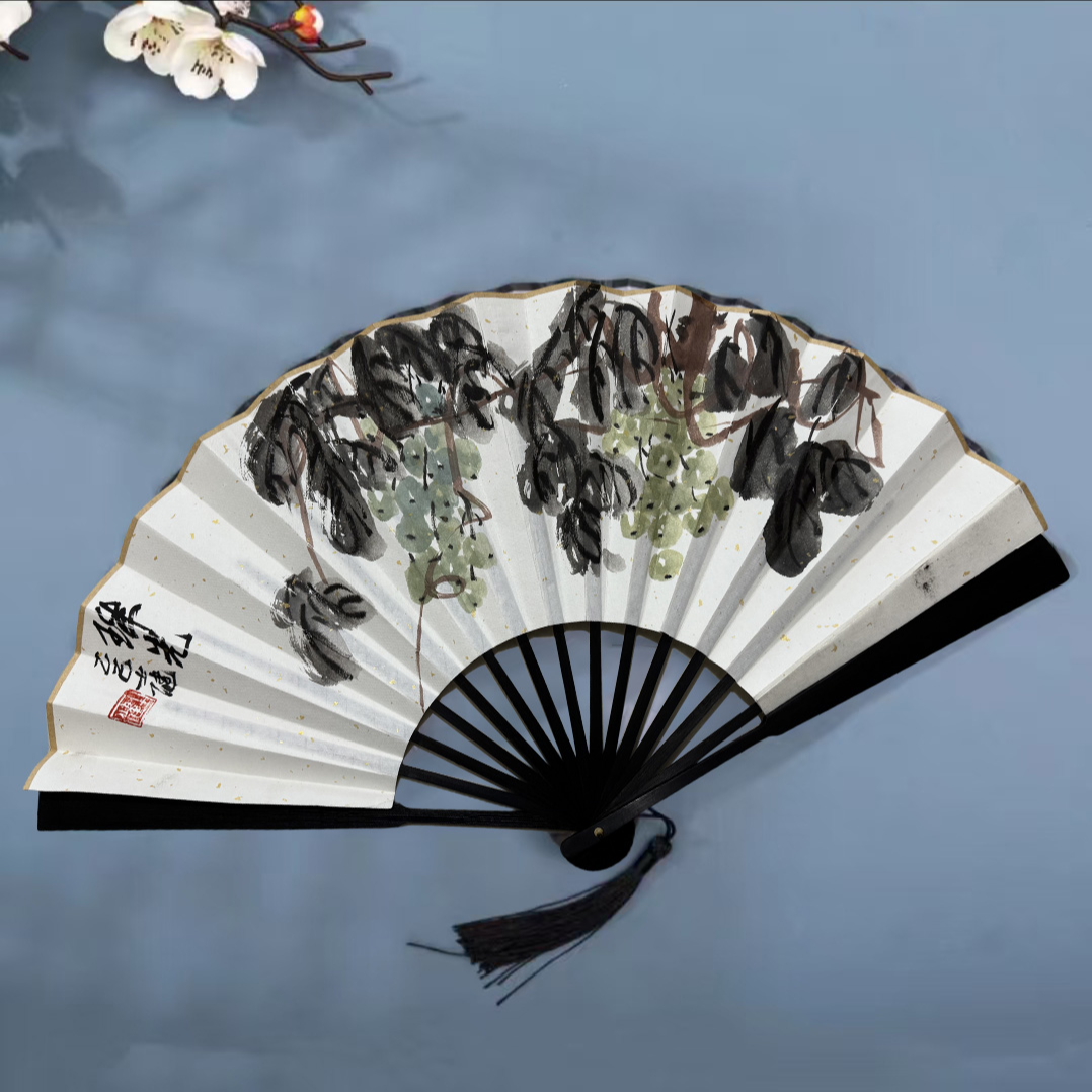 【新人见面礼】中青年画家卞士健《多子多福》扇面