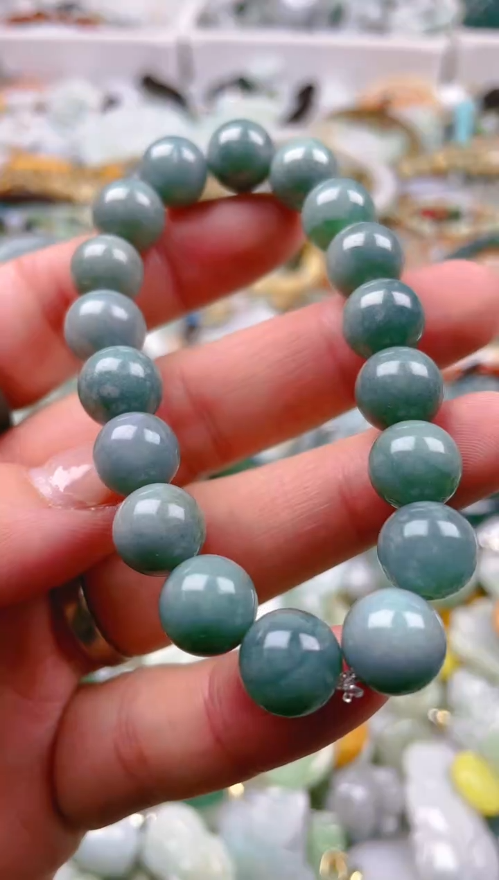 【闪购商品】翡翠颈饰未镶嵌10MM/C/翡翠A货一图一物