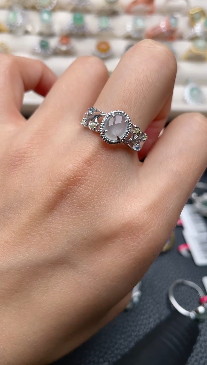 【闪购商品】翡翠戒指银S925镶嵌1111111111  27