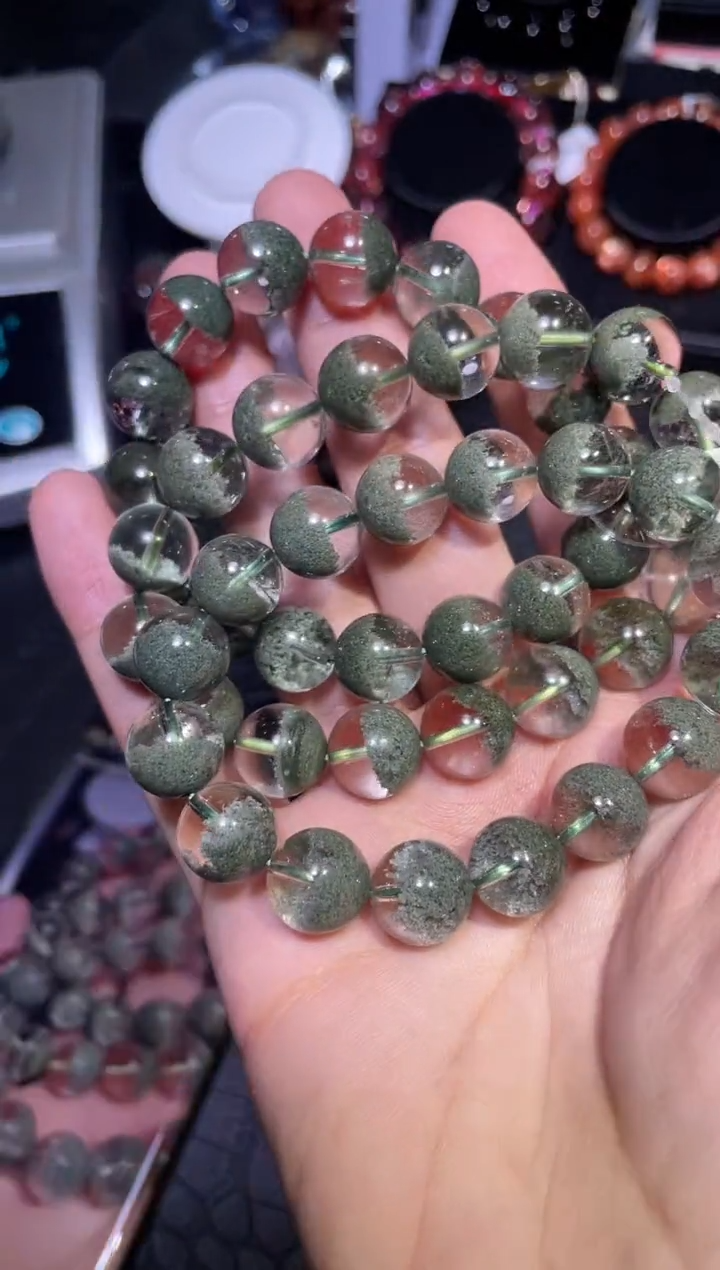 【闪购商品】水晶手链未镶嵌绿幽灵单圈A12（多样性发其一）