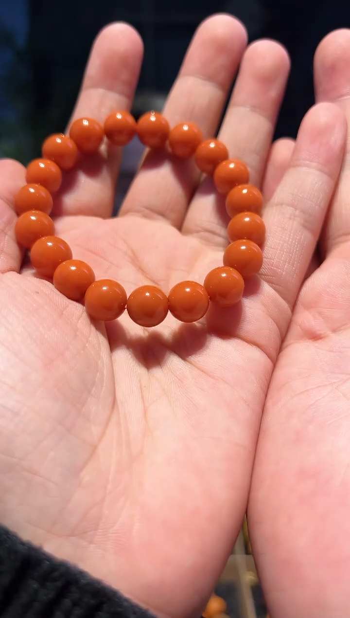 【闪购商品】南红玛瑙手串未镶嵌10+(柿1000)