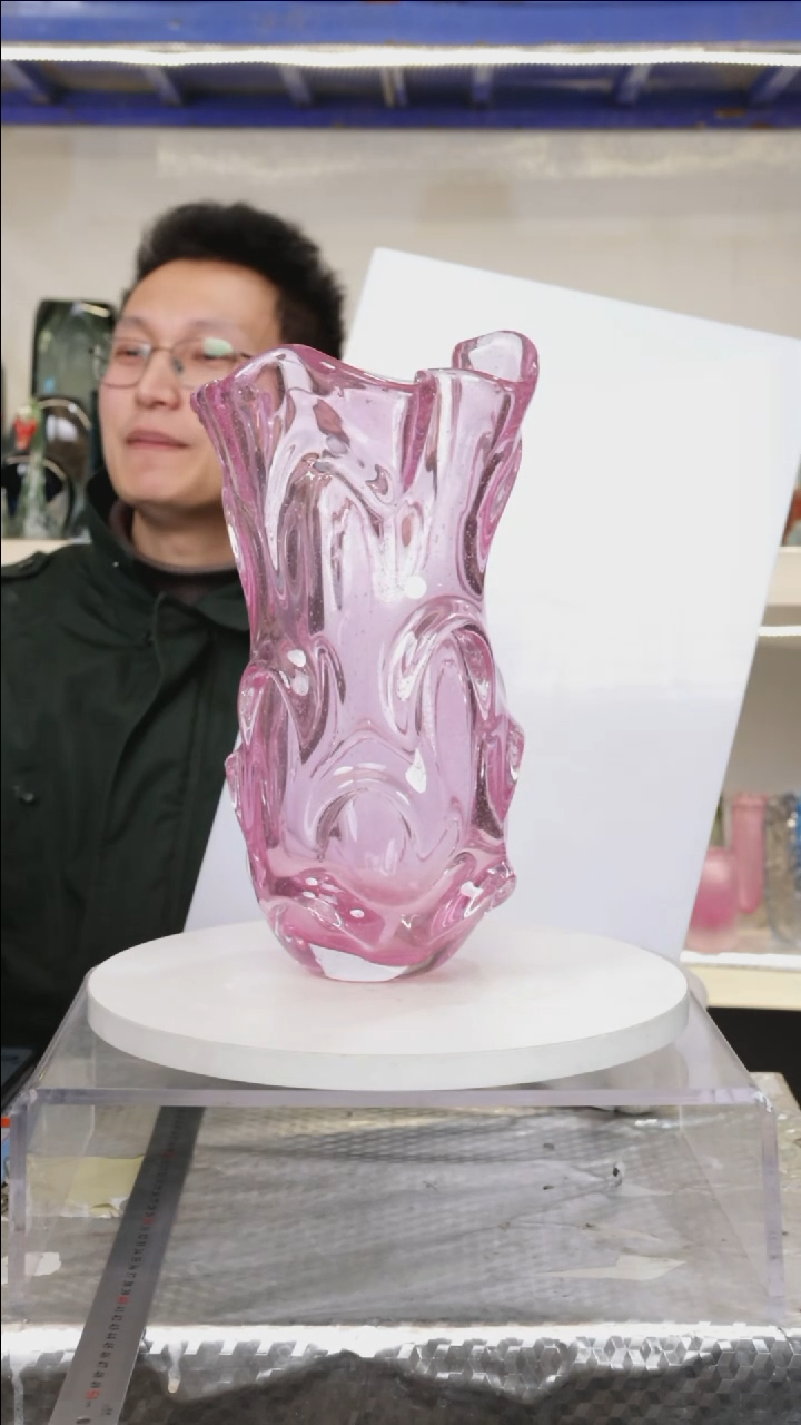 【闪购商品】琉璃【幻彩】高33精品琉璃正常手工痕迹