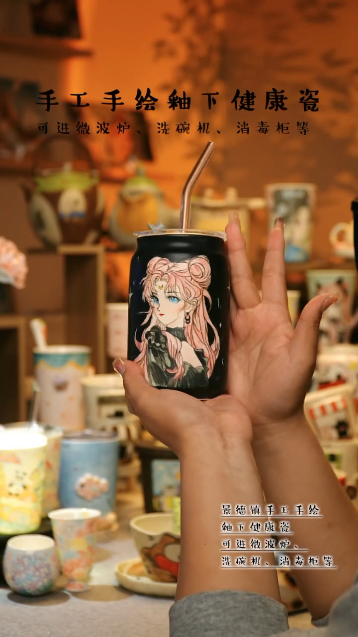 【闪购商品】杯景德镇高温釉下彩&W988