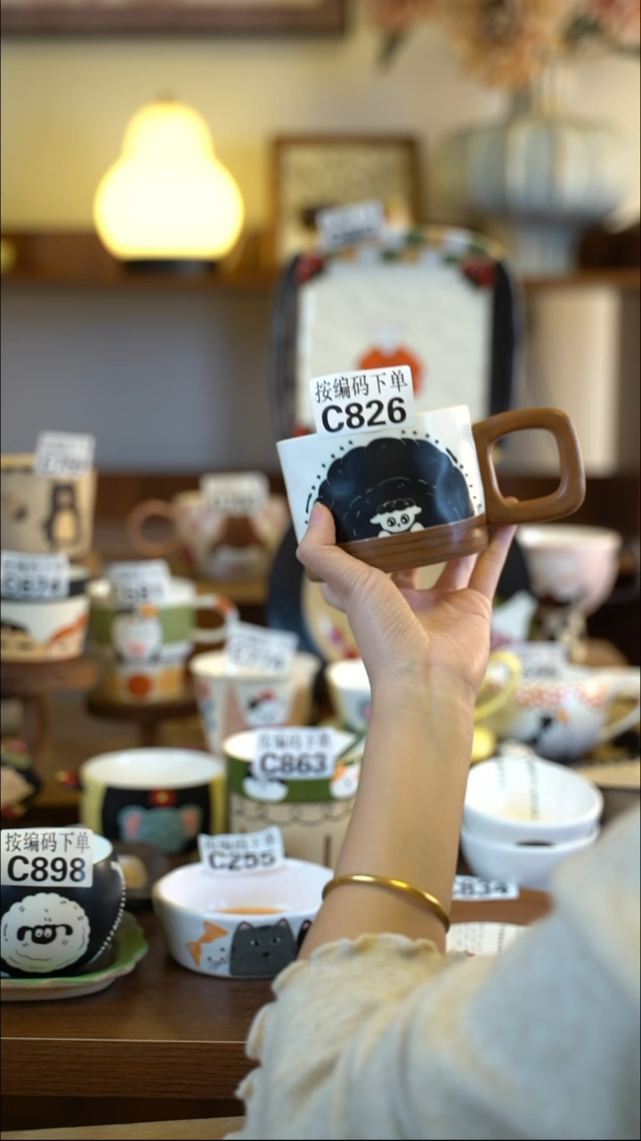 摆件陶C826 阿满屋手工手作陶瓷 