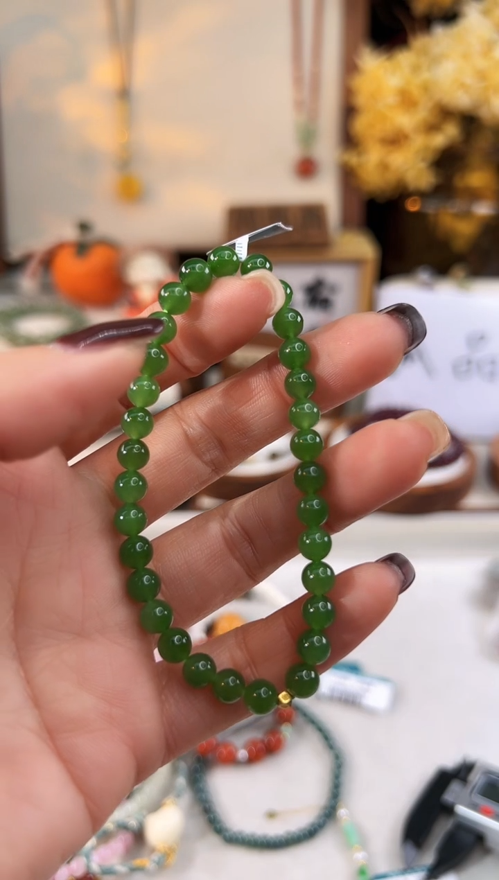 【闪购商品】和田玉手饰18K金镶嵌@@E921D011223