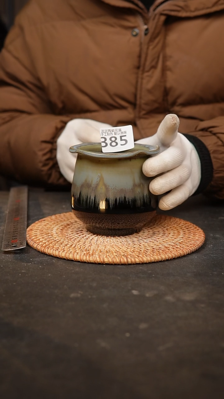 【闪购商品】瓷片385泥泥手工花盆