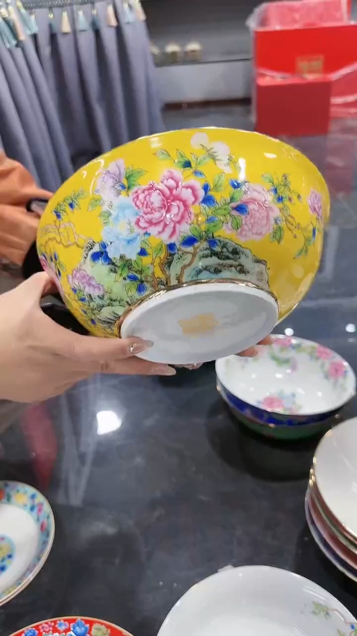 【闪购商品】瓷片9英寸大汤碗1个景德镇陶瓷