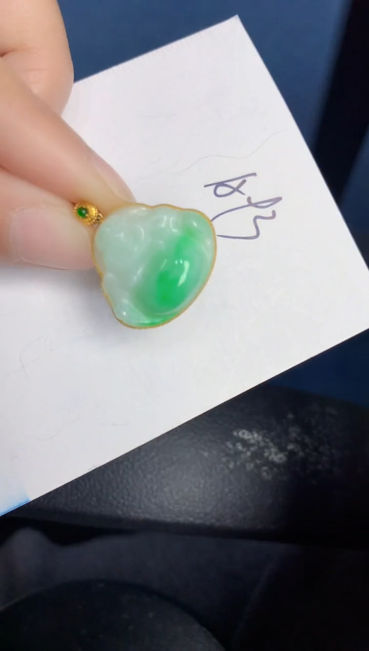 【闪购商品】翡翠颈饰18K金镶嵌000000000