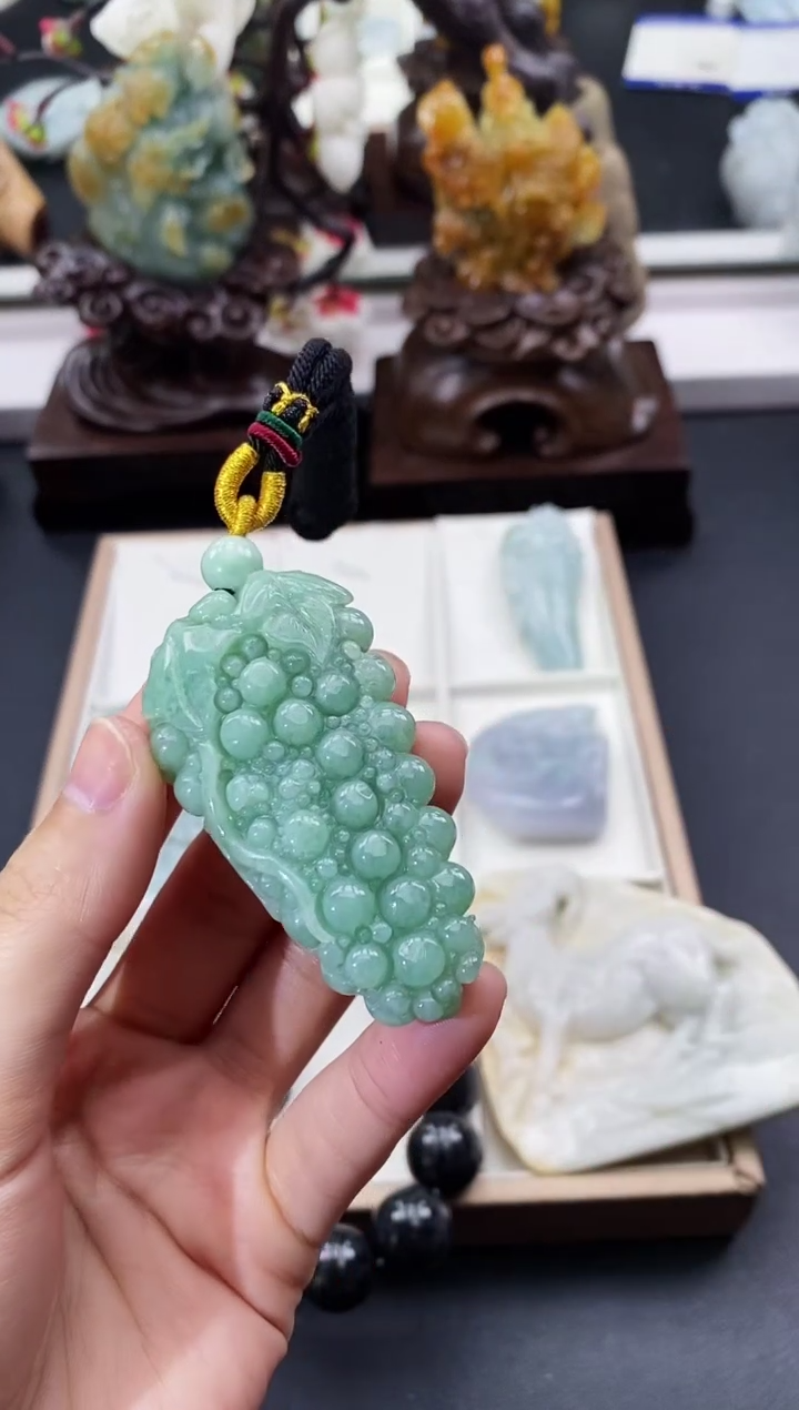 颈饰未镶嵌翡翠天然缅甸A货翡翠