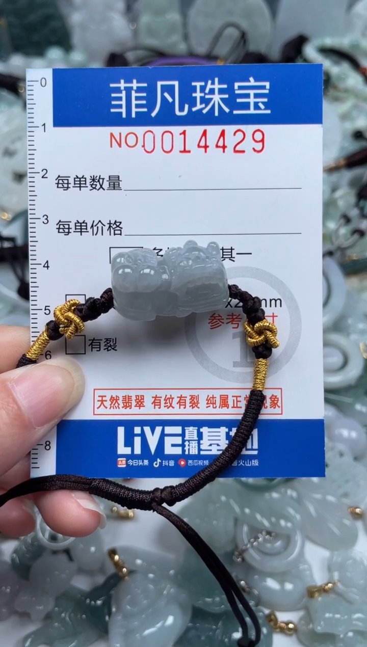 颈饰未镶嵌翡翠14429