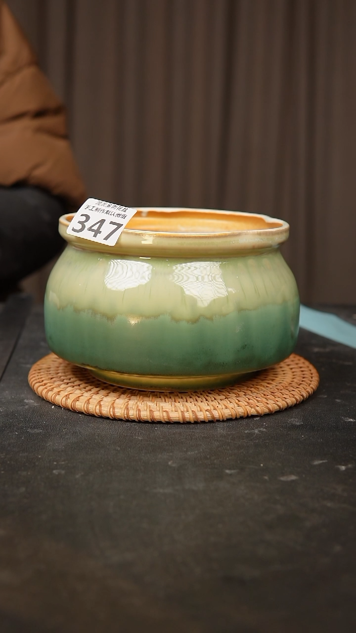 【闪购商品】瓷片景德镇手工陶瓷花盆
