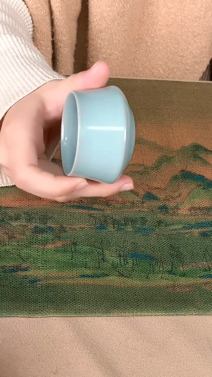 杯子瓷孙现锋仿古釉 聚香杯