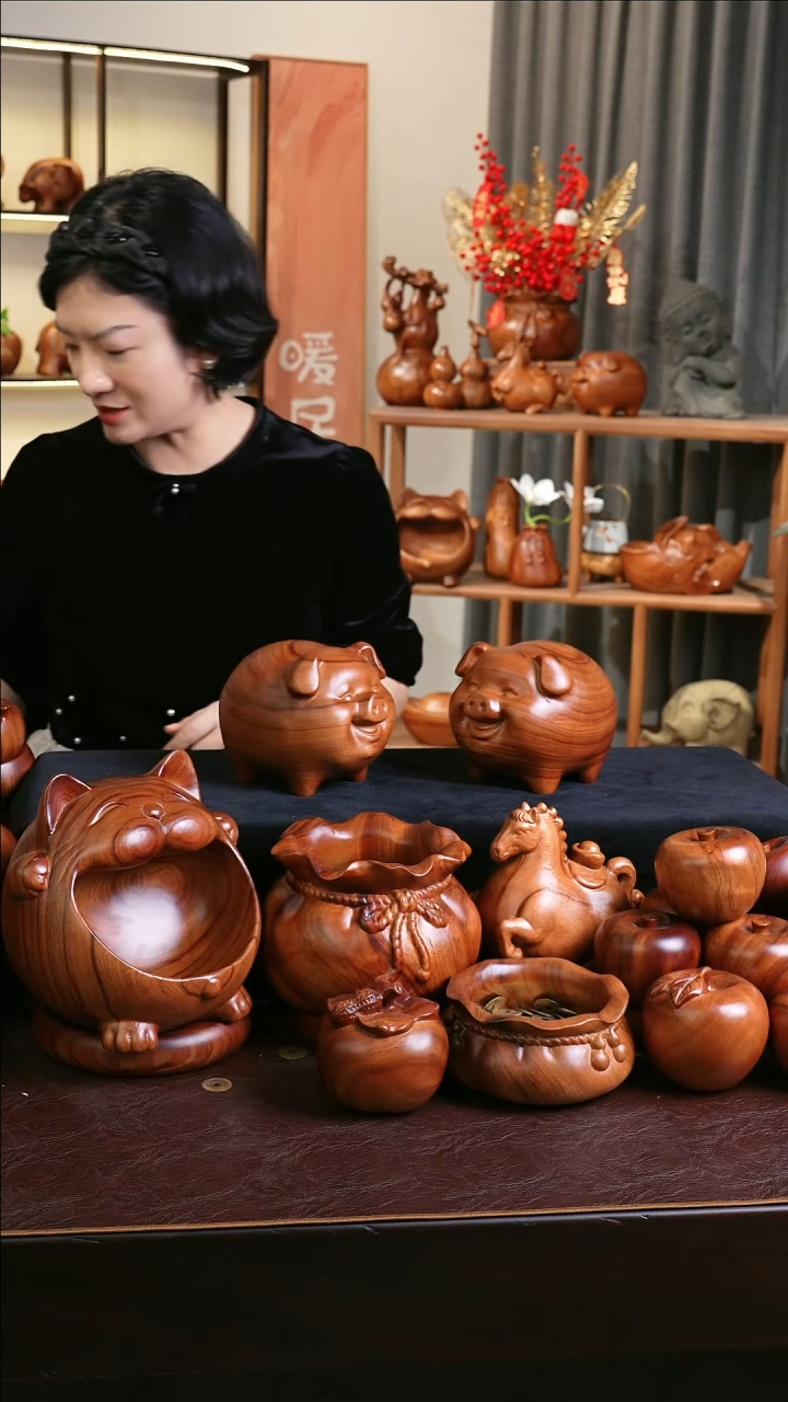 木MB066-1福猪摆件微瑕福利随缘发其一