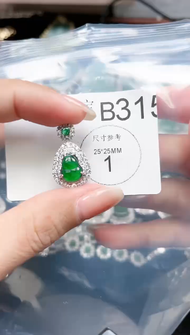 【闪购商品】翡翠颈饰未镶嵌315赠皮绳