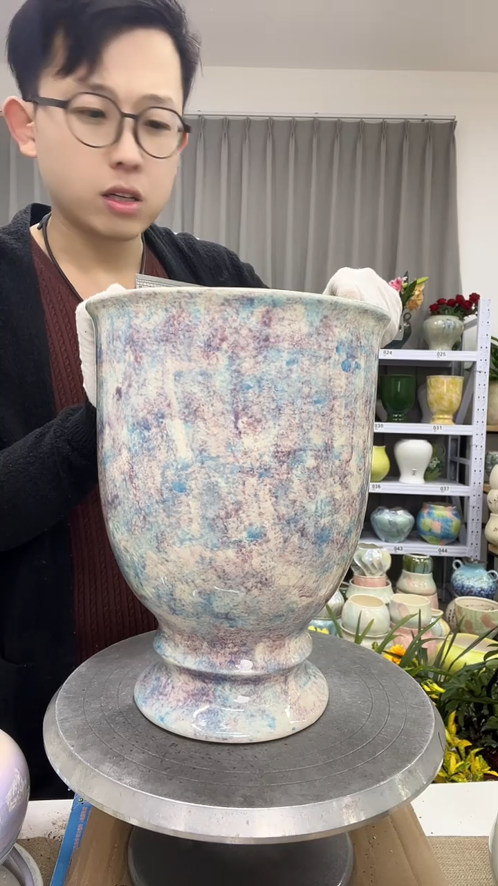 【12.10陶瓷花盆】  高度 29.5   口径     20