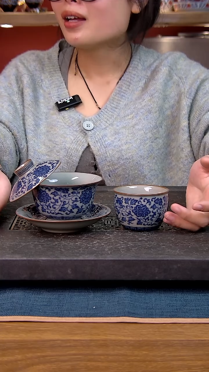 简装家用款2件套 老陶泥开片纹陶瓷茶具