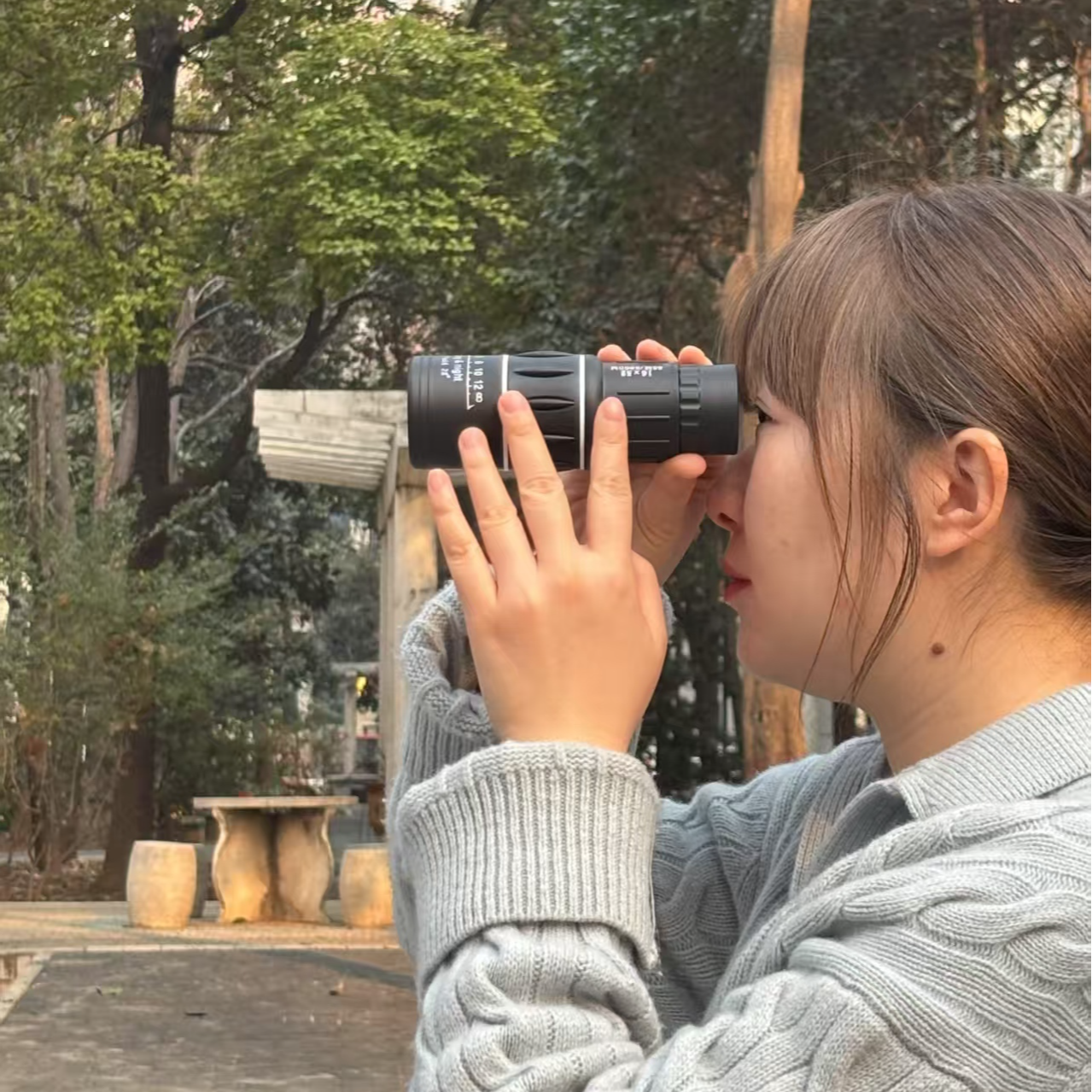 望远镜16X52高清高倍微光夜视单筒望眼镜用手机支架拍照