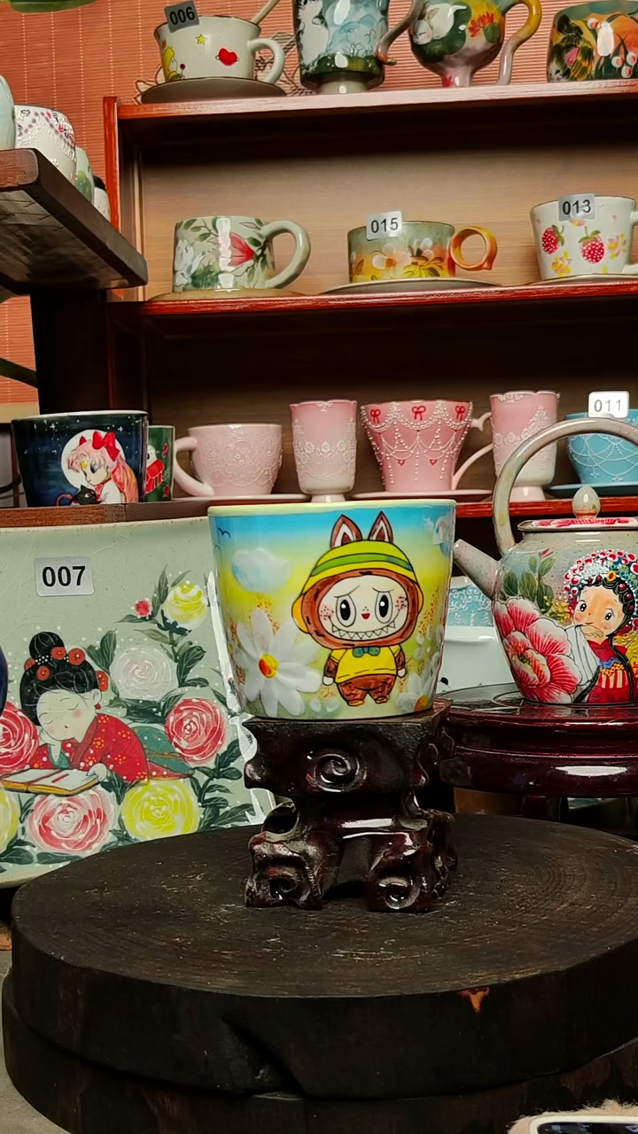 摆件陶景德镇手绘创意陶瓷有瑕