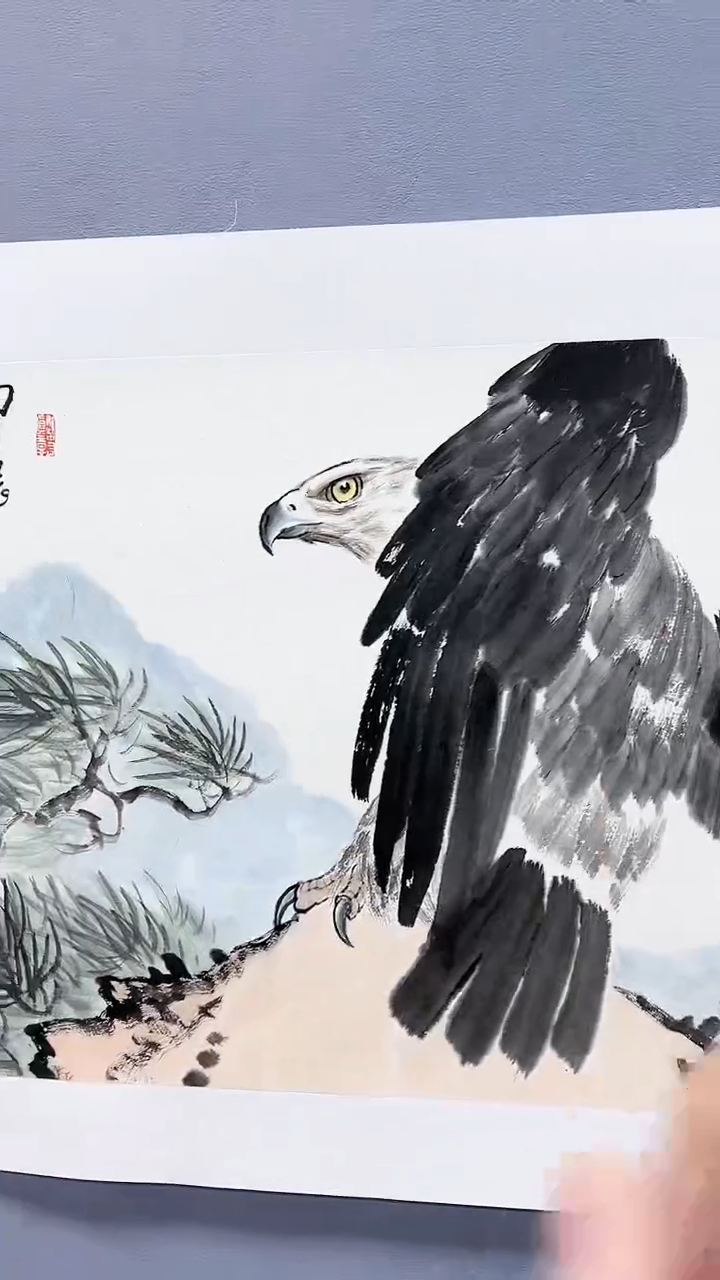 【闪购商品】绘画刘伟绘画2平尺鹰