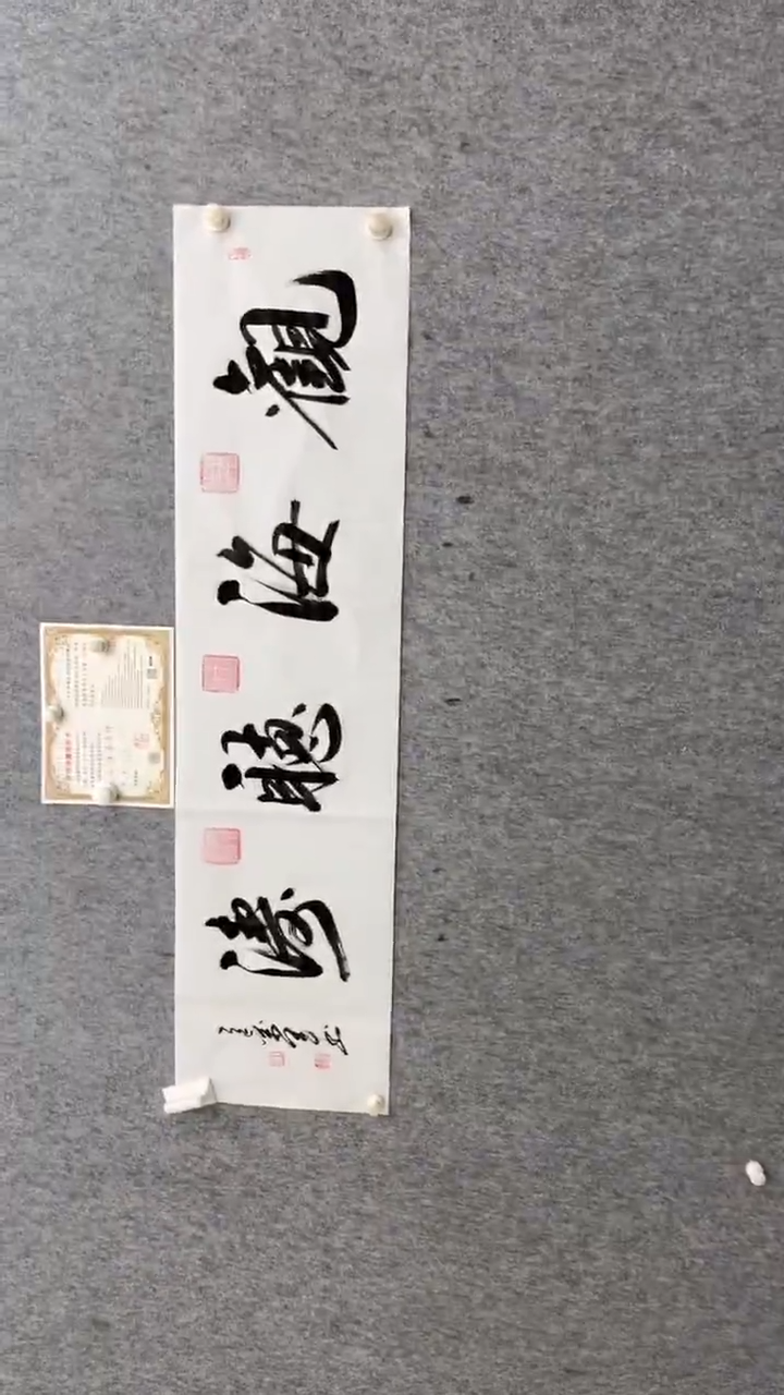 书法王万军140*35观海听涛手绘宣纸