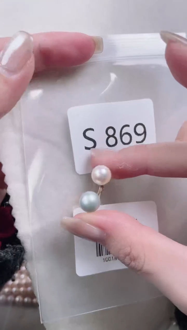 【闪购商品】海水珍珠戒指银S925镶嵌S869