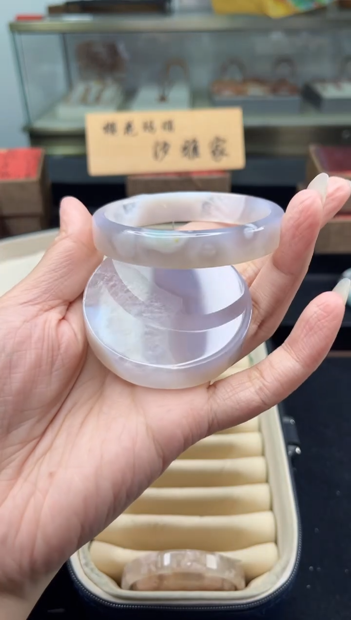 未镶嵌手镯石英质玉56圈口（赠品镯心）3624315