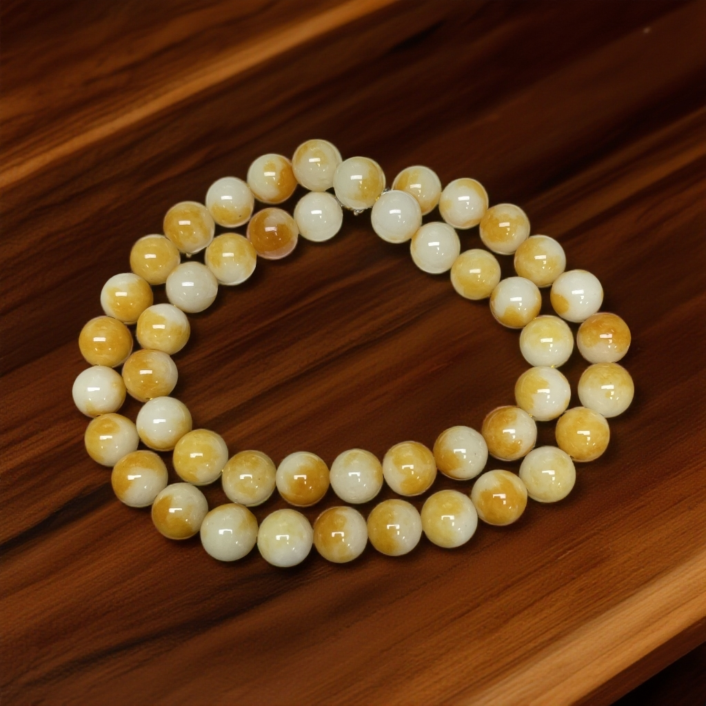 【大喜】黄白10m项链KSU/WD2427精致项链女士多样性发一