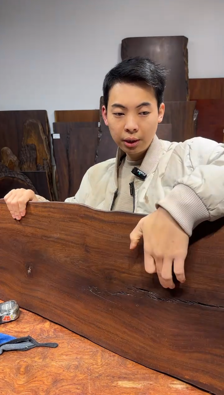 风车木（黑檀木）尺寸96*33*2.3编号782