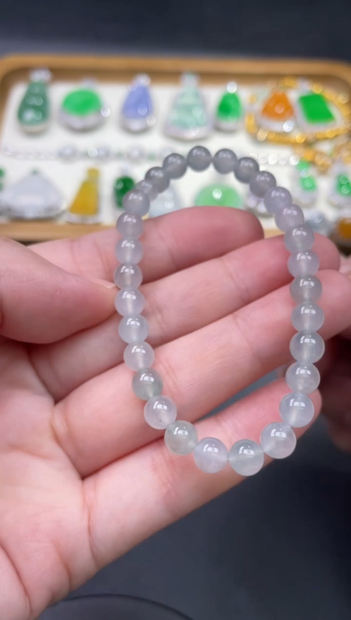 【闪购商品】翡翠手链未镶嵌84........
