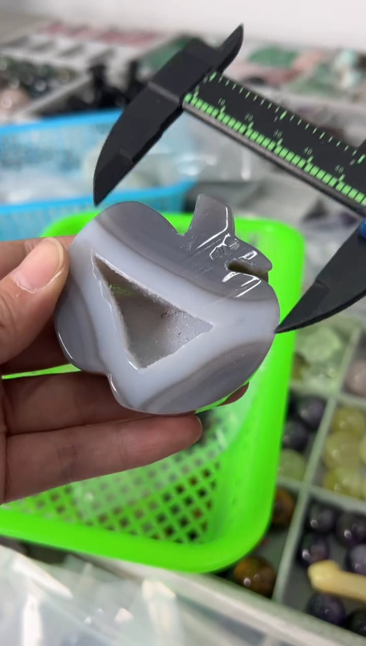 未镶嵌玛瑙/玉髓珠宝奇石M276 约6.2cm