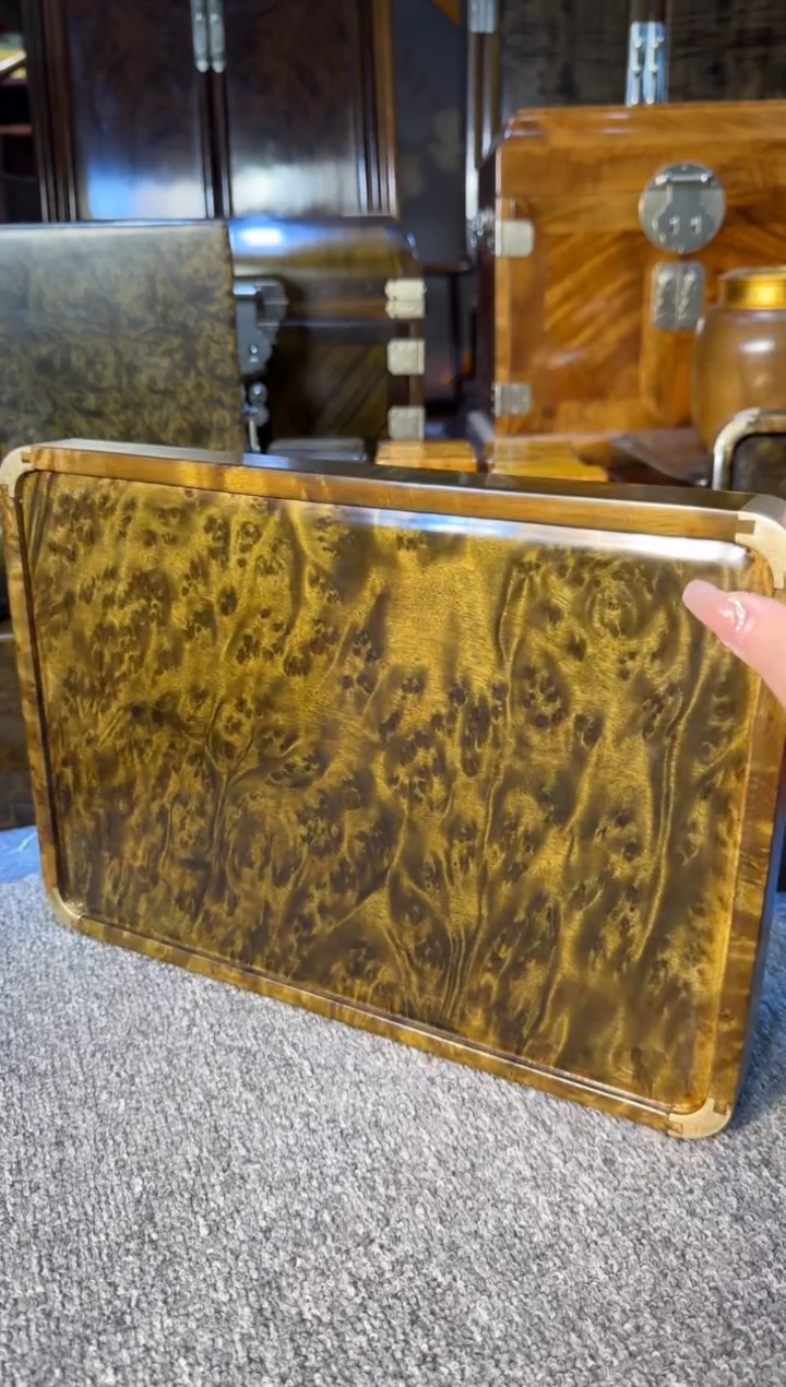 【闪购商品】乌木类成套家具精品阴沉乌木托盘Y12