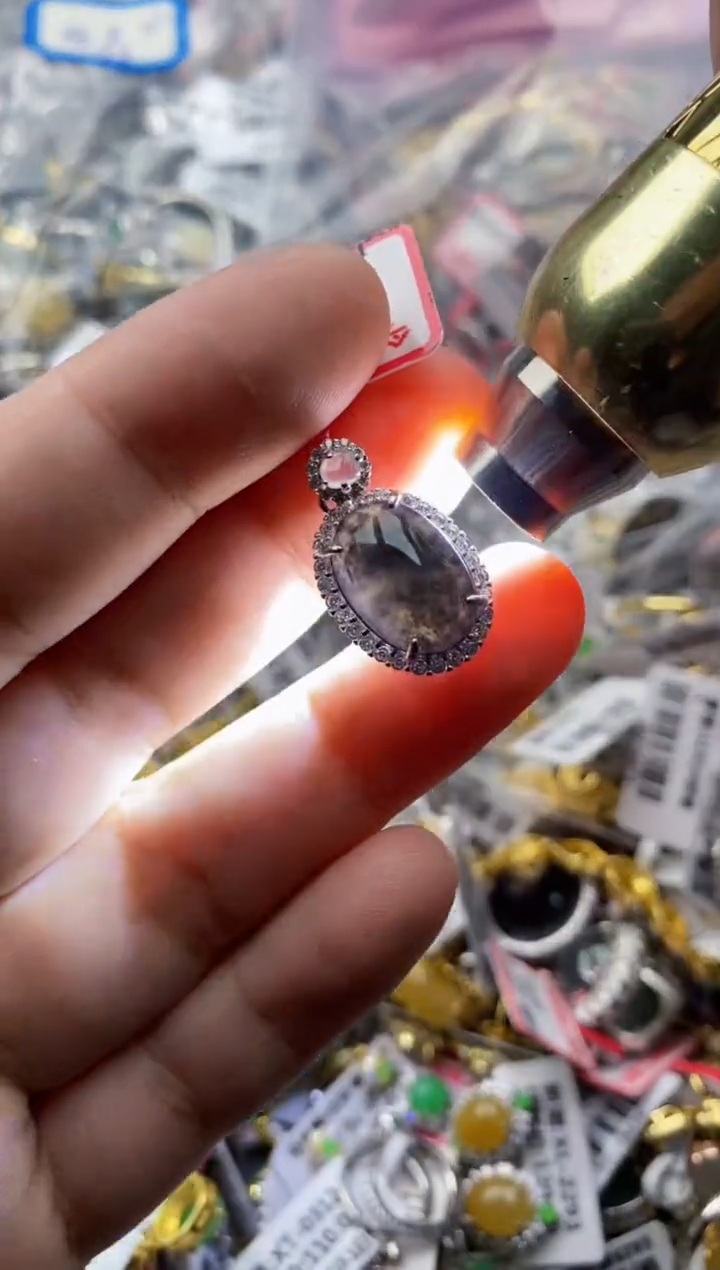 【闪购商品】翡翠戒指银S925镶嵌111111---6