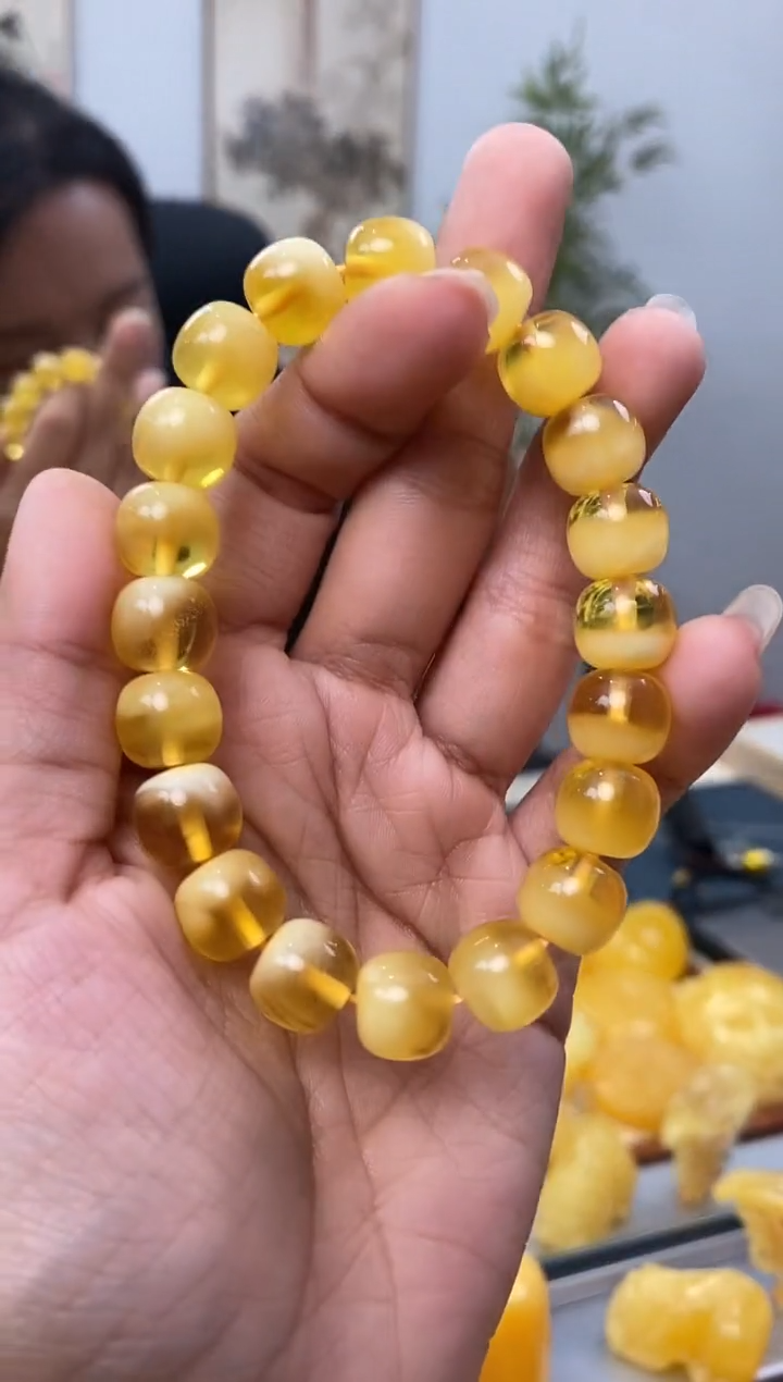 【闪购商品】琥珀裸石未镶嵌天然琥珀蜜蜡手串