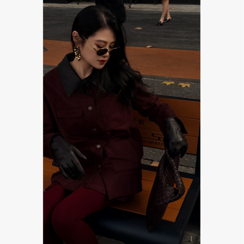 【假两件麂皮短裤】CHENYANJUN CYJ-JJ322-0191